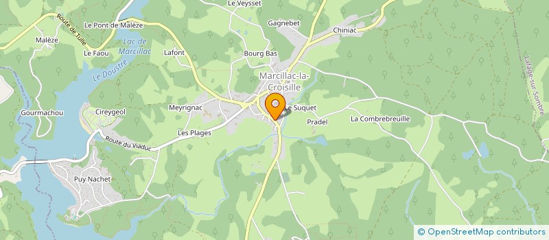 localisation de l'entreprise MONSIEUR SEBASTIEN SAVIGNAC à MARCILLAC-LA-CROISILLE