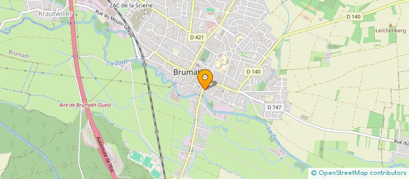 localisation de l'entreprise MONSIEUR SEBASTIEN SCHERER  BRUMATH