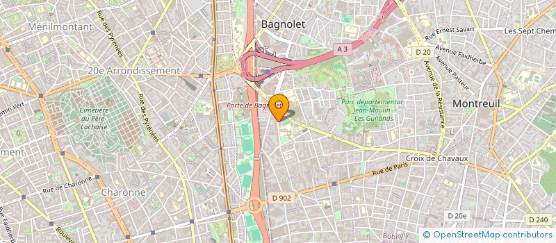 localisation de l'entreprise MONSIEUR SEBASTIEN SCHWALLER à BAGNOLET