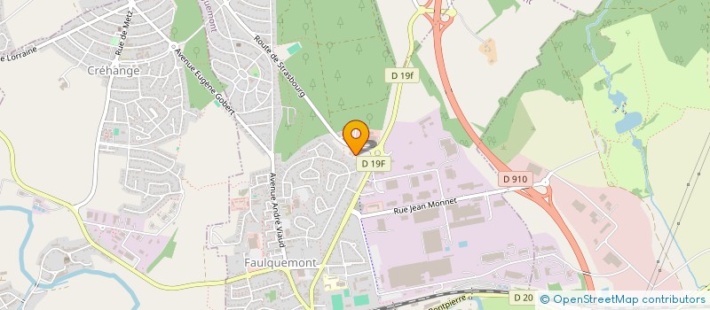 localisation de l'entreprise MONSIEUR SEBASTIEN SCIDONE  FAULQUEMONT
