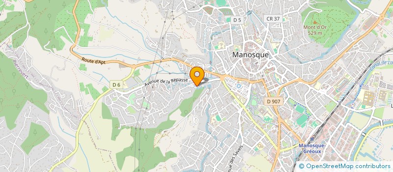 localisation de l'entreprise MONSIEUR SEBASTIEN SCIPION à MANOSQUE