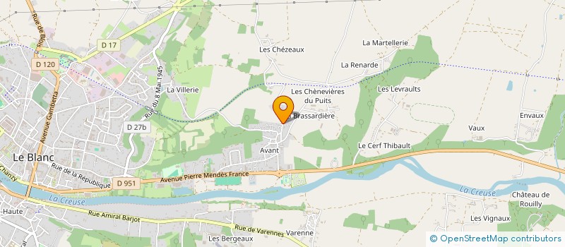 localisation de l'entreprise MONSIEUR SEBASTIEN SEBASTIEN FOVEAU à LE BLANC