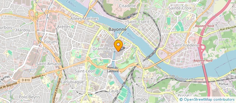 localisation de l'entreprise MONSIEUR SEBASTIEN SERGENT à BAYONNE