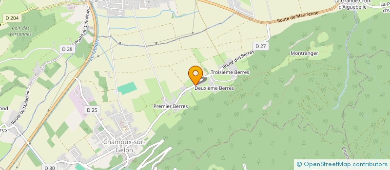 localisation de l'entreprise MONSIEUR SEBASTIEN SERVANT  CHAMOUX-SUR-GELON