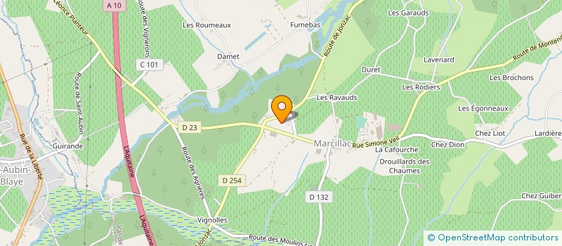 localisation de l'entreprise MONSIEUR SEBASTIEN SETAUD  VAL-DE-LIVENNE