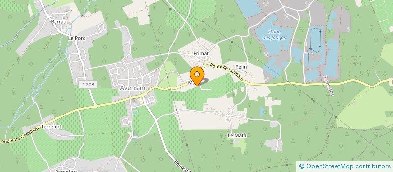 localisation de l'entreprise MONSIEUR SEBASTIEN SEURIN  AVENSAN