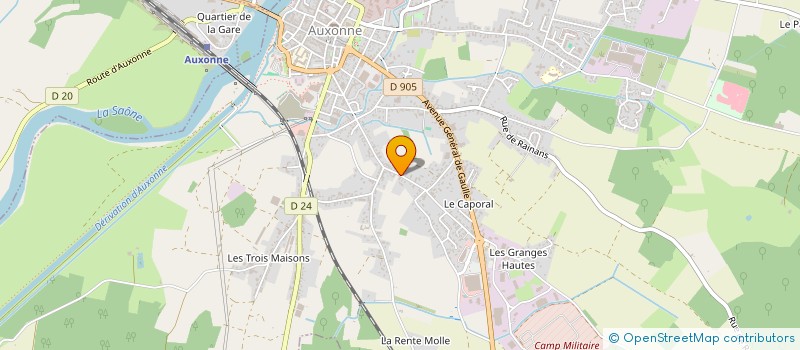 localisation de l'entreprise MONSIEUR SEBASTIEN SEURRE à AUXONNE