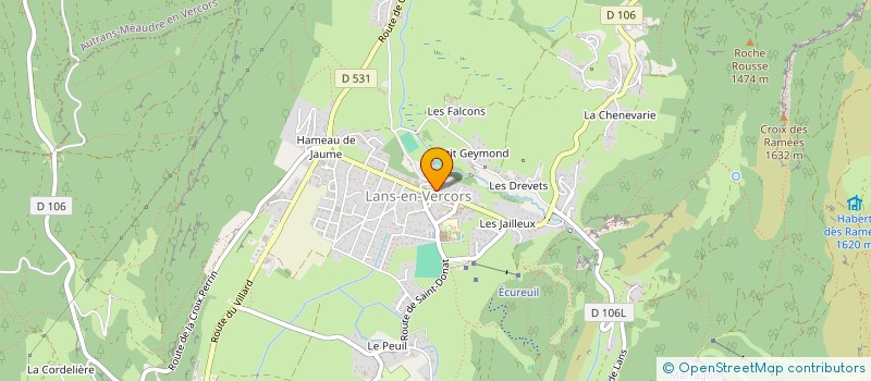 localisation de l'entreprise MONSIEUR SEBASTIEN SEVAT  LANS-EN-VERCORS