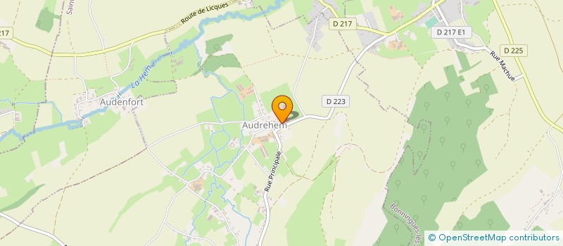 localisation de l'entreprise MONSIEUR SEBASTIEN SGARD  AUDREHEM