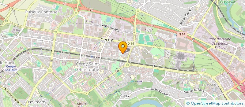 localisation de l'entreprise MONSIEUR SEBASTIEN SIDICINA  CERGY