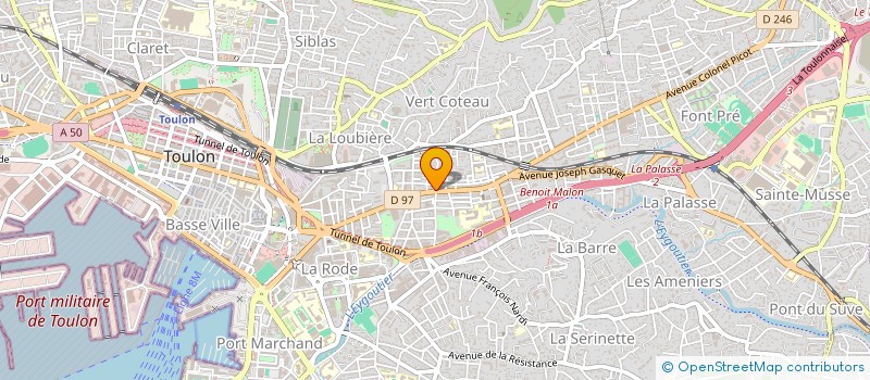 localisation de l'entreprise MONSIEUR SEBASTIEN SIMOENS  TOULON