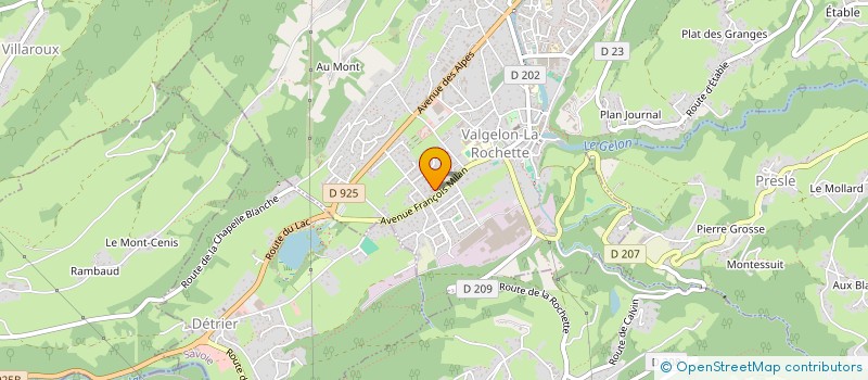 localisation de l'entreprise MONSIEUR SEBASTIEN SIMON à VALGELON-LA ROCHETTE