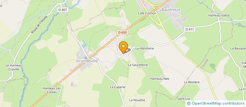 localisation de l'entreprise MONSIEUR SEBASTIEN SIMON  VIRANDEVILLE