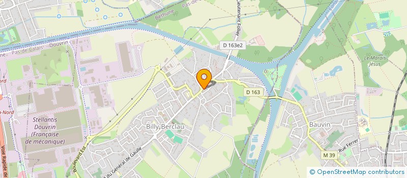 localisation de l'entreprise MONSIEUR SEBASTIEN SION  BILLY-BERCLAU