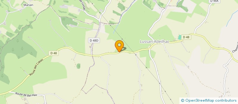 localisation de l'entreprise MONSIEUR SEBASTIEN SOENEN  LUSSAN-ADEILHAC