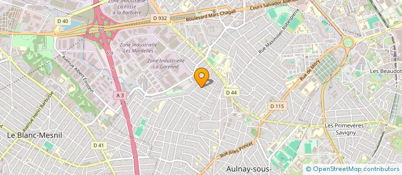 localisation de l'entreprise MONSIEUR SEBASTIEN SOFOCLEOUS à AULNAY-SOUS-BOIS
