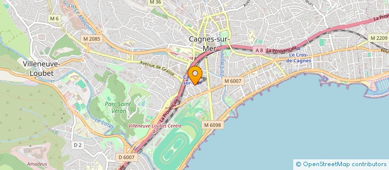 localisation de l'entreprise MONSIEUR SEBASTIEN SOLER à CAGNES-SUR-MER