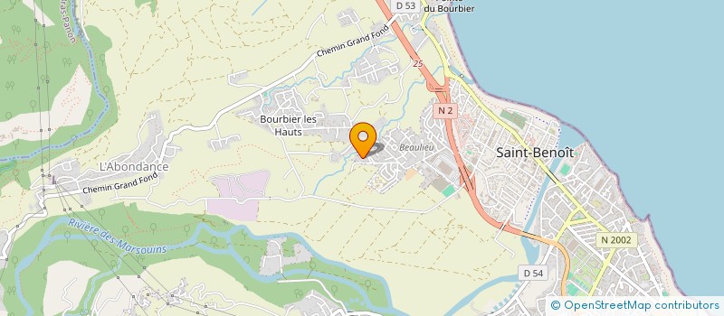 localisation de l'entreprise MONSIEUR SEBASTIEN SORRES à SAINT-BENOIT