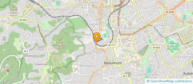 localisation de l'entreprise MONSIEUR SEBASTIEN SOULAT  CLERMONT-FERRAND