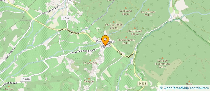 localisation de l'entreprise MONSIEUR SEBASTIEN SOULAT  ROUSSET-LES-VIGNES