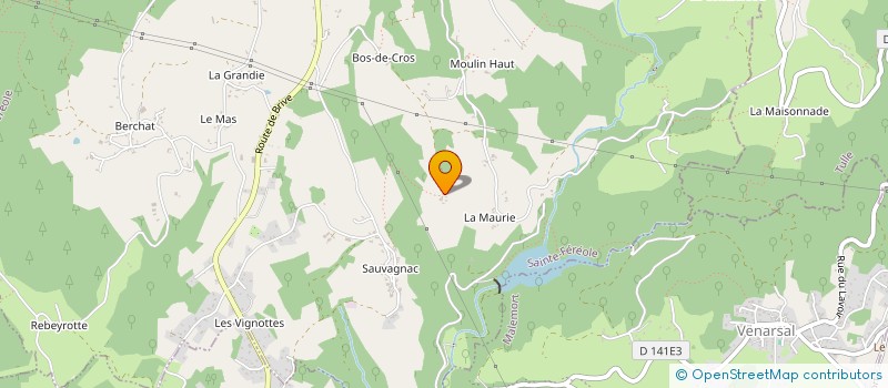 localisation de l'entreprise MONSIEUR SEBASTIEN SOULIER  SAINTE-FEREOLE