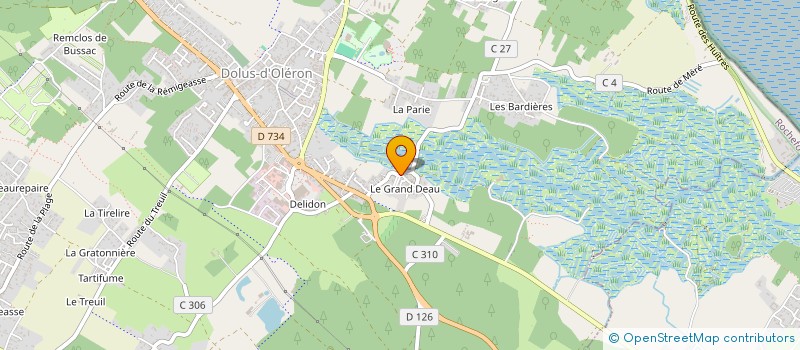 localisation de l'entreprise MONSIEUR SEBASTIEN SOURBIER  DOLUS-D'OLERON