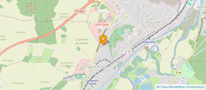 localisation de l'entreprise MONSIEUR SEBASTIEN SOUSSAY  THOUROTTE