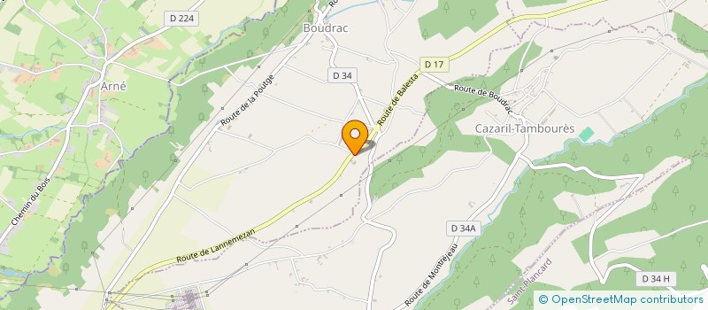 localisation de l'entreprise MONSIEUR SEBASTIEN SOUVERVILLE  BOUDRAC