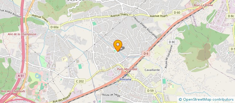 localisation de l'entreprise MONSIEUR SEBASTIEN SPANU  POURRIERES