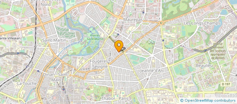 localisation de l'entreprise MONSIEUR SEBASTIEN STANG  RENNES