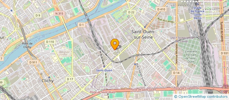 localisation de l'entreprise MONSIEUR SEBASTIEN STENGER  SAINT-OUEN-SUR-SEINE