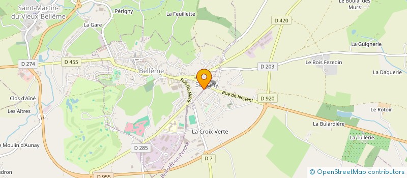 localisation de l'entreprise MONSIEUR SEBASTIEN STEPHAN à BELLEME