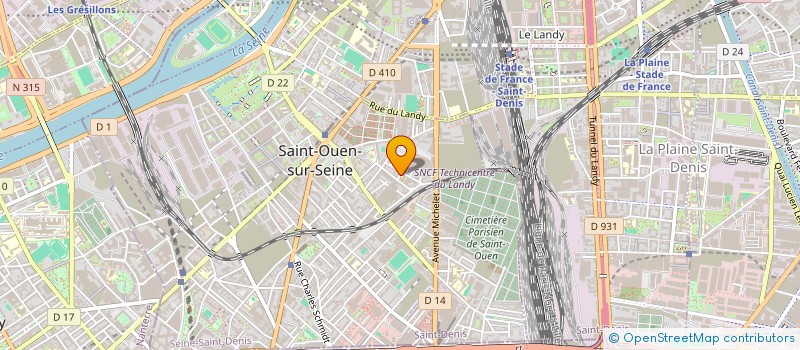 localisation de l'entreprise MONSIEUR SEBASTIEN STEPHANE PECHENART à SAINT-OUEN-SUR-SEINE