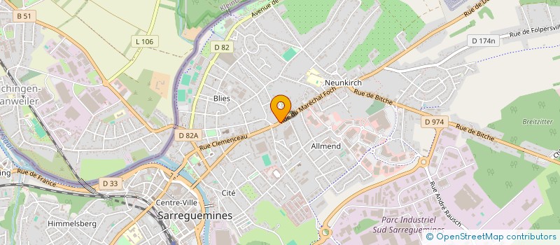 localisation de l'entreprise MONSIEUR SEBASTIEN STOFFMACHER à SARREGUEMINES