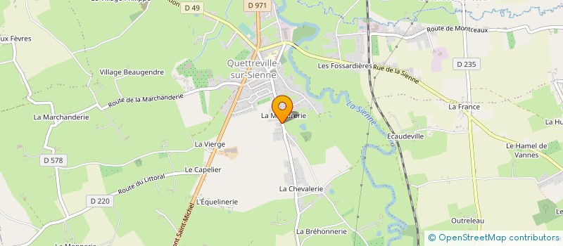 localisation de l'entreprise MONSIEUR SEBASTIEN SUBLIN  QUETTREVILLE-SUR-SIENNE