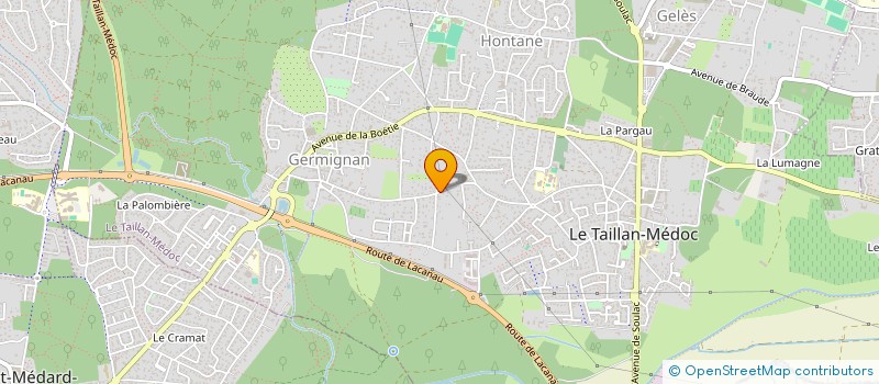 localisation de l'entreprise MONSIEUR SEBASTIEN SUTRA  LE TAILLAN-MEDOC