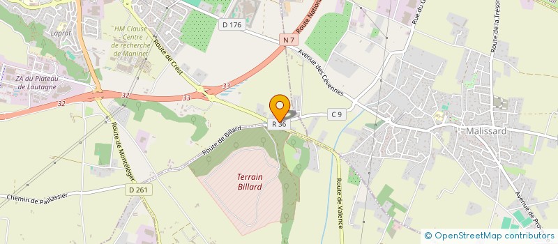 localisation de l'entreprise MONSIEUR SEBASTIEN TABARDEL  VALENCE