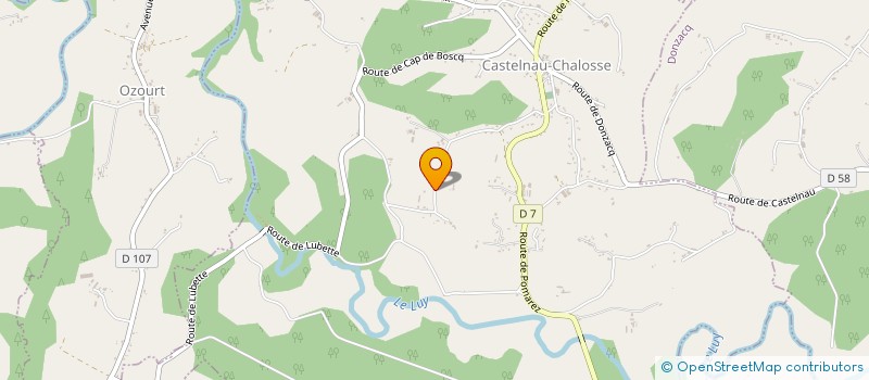 localisation de l'entreprise MONSIEUR SEBASTIEN TAILLEUR  CASTELNAU-CHALOSSE