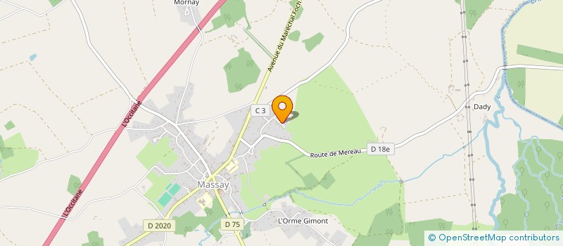 localisation de l'entreprise MONSIEUR SEBASTIEN TALMON-LARODERIE  MASSAY