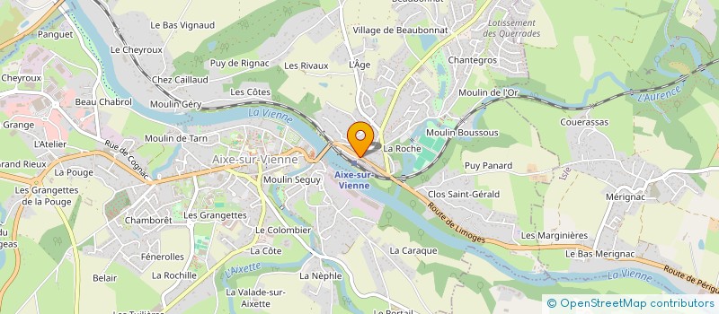 localisation de l'entreprise MONSIEUR SEBASTIEN TALVIN  AIXE-SUR-VIENNE