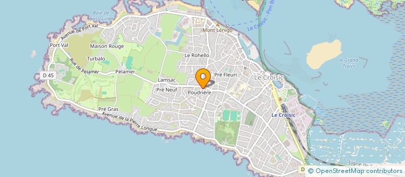 localisation de l'entreprise MONSIEUR SEBASTIEN TEILLET  LE CROISIC