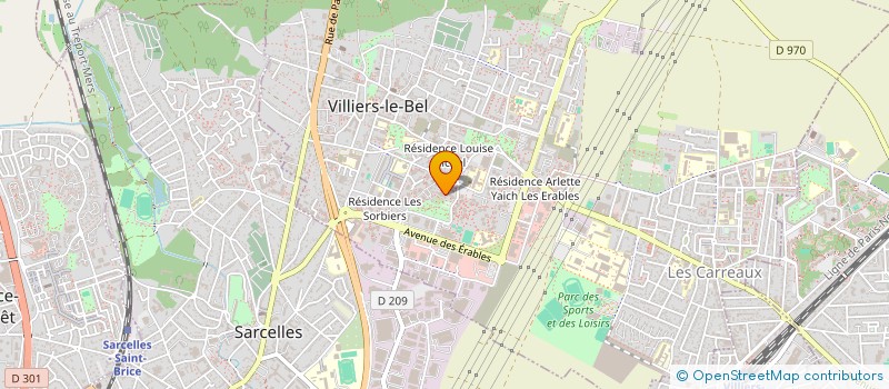 localisation de l'entreprise MONSIEUR SEBASTIEN TELL  VILLIERS-LE-BEL