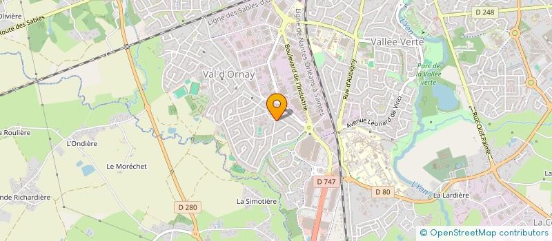 localisation de l'entreprise MONSIEUR SEBASTIEN TESSIER à LA ROCHE-SUR-YON