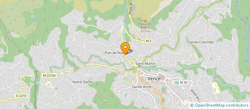 localisation de l'entreprise MONSIEUR SEBASTIEN TESTARD à VENCE