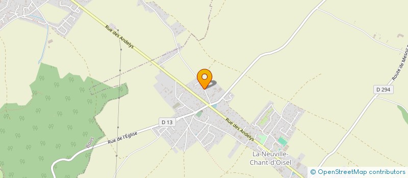 localisation de l'entreprise MONSIEUR SEBASTIEN THELLIER  LA NEUVILLE-CHANT-D'OISEL