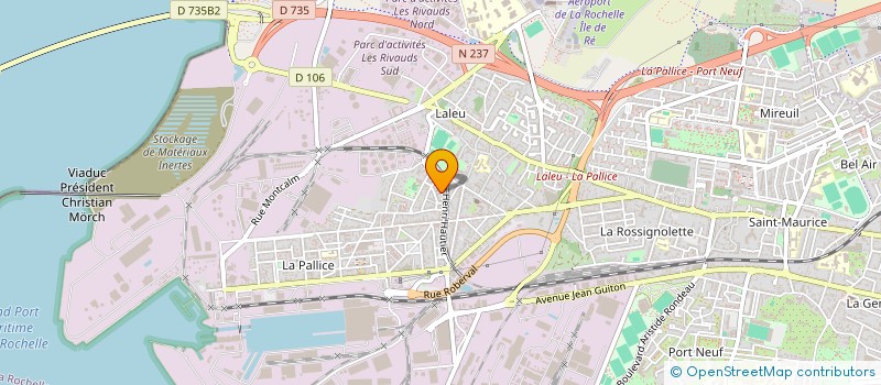 localisation de l'entreprise MONSIEUR SEBASTIEN THERAUD  LA ROCHELLE