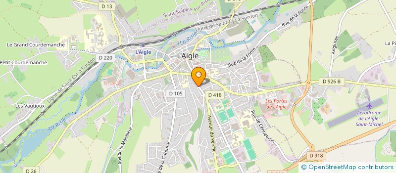localisation de l'entreprise MONSIEUR SEBASTIEN THOMAS à L'AIGLE