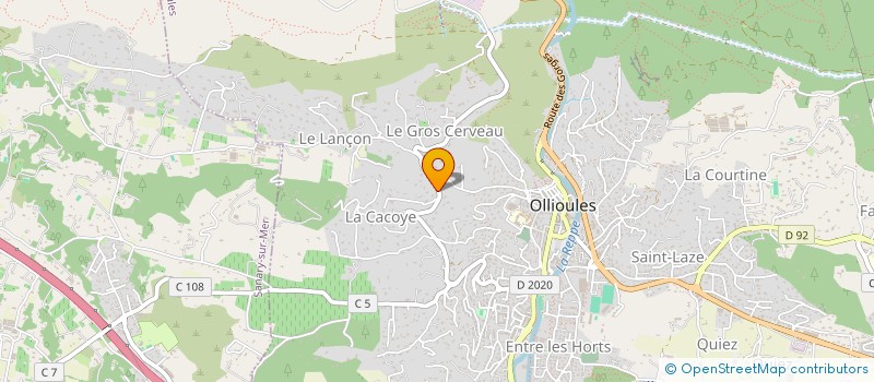 localisation de l'entreprise MONSIEUR SEBASTIEN THOMAS à OLLIOULES