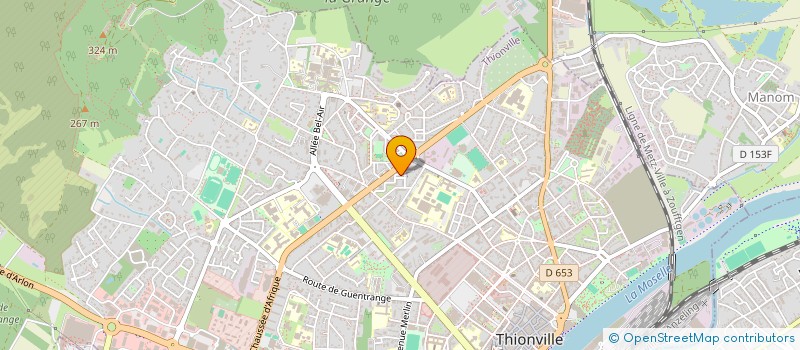 localisation de l'entreprise MONSIEUR SEBASTIEN THOMAS  THIONVILLE