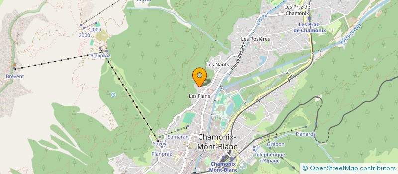 localisation de l'entreprise MONSIEUR SEBASTIEN THOMAS  CHAMONIX-MONT-BLANC